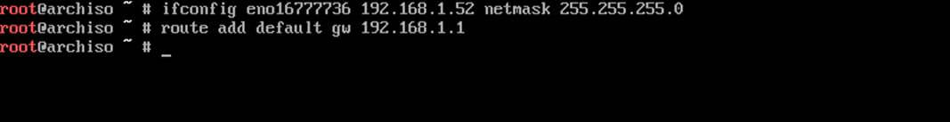 Configure IP Address on Arch Linux