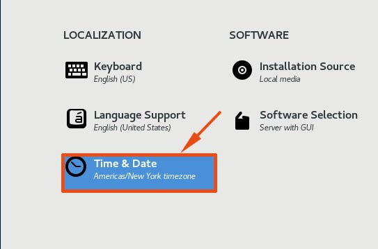 Select Time and Date