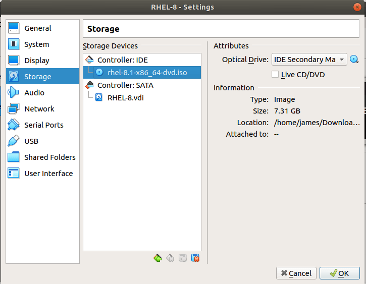 Add RHEL 8 ISO Image