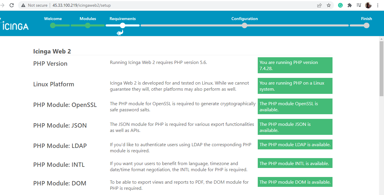 Check PHP Modules for Icinga