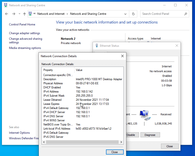 Configure IP Address in Windows