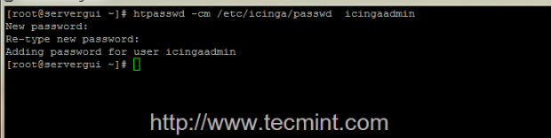 Create Icinga Admin Password
