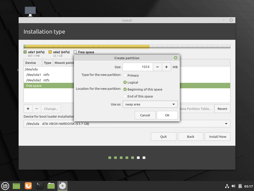 Create Swap Partition