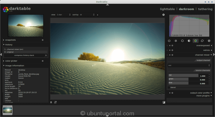 Darktable Image Editor