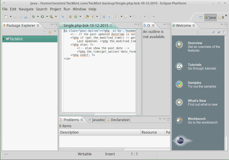 Eclipse IDE for Linux