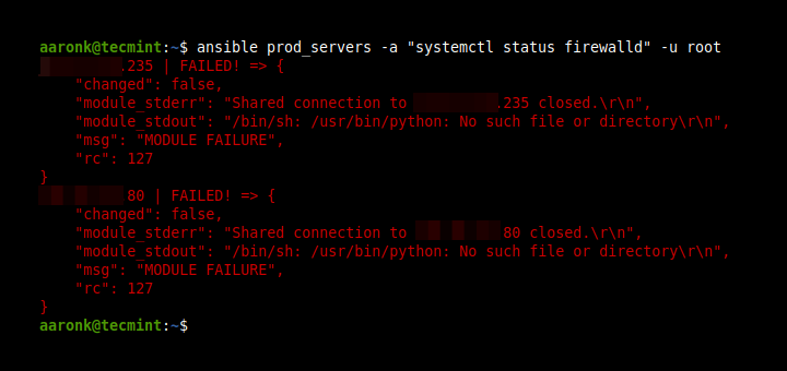 Fix Ansible Shared Connection Error