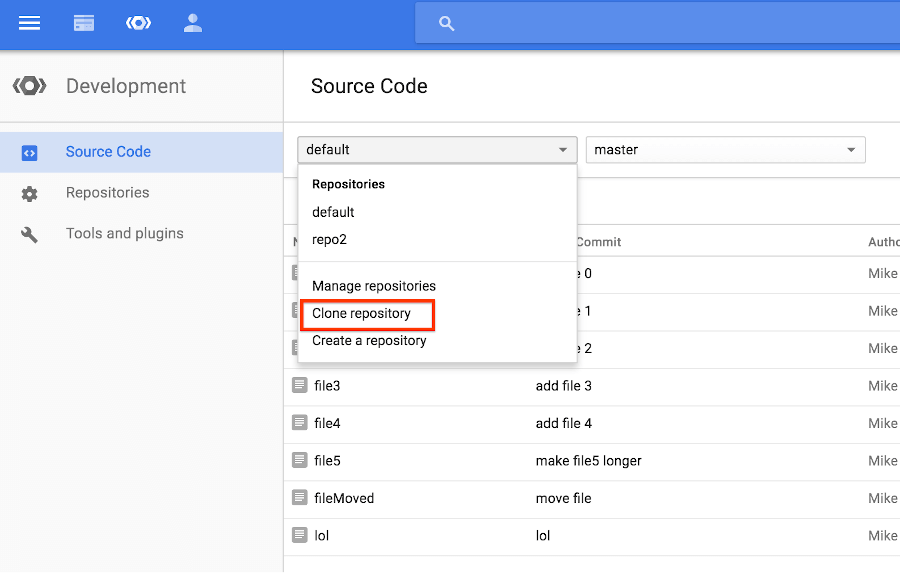 Google Cloud Source Repositories