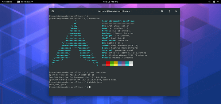 Install Java in Arch Linux