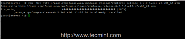 Install RepoForge in CentOS