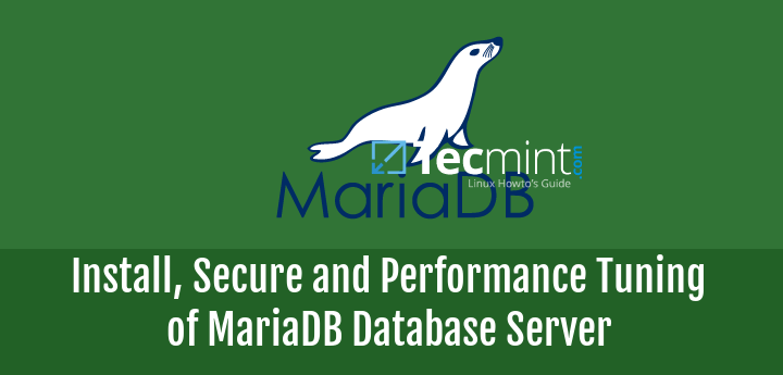 Install , Secure and Performance Tuning of MariaDB Server