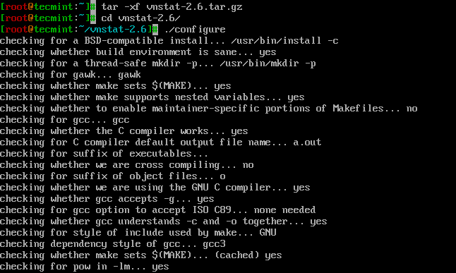 Install VnStat from Sources in CentOS