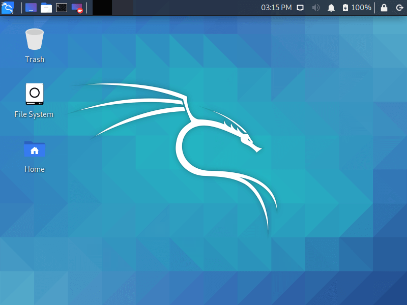 Kali Linux XFCE Desktop