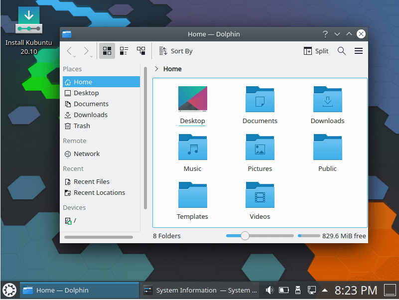 Kubuntu Dolphin Manager