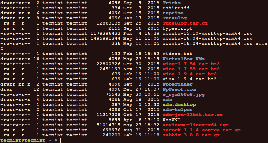 Linux Commandline File Manager