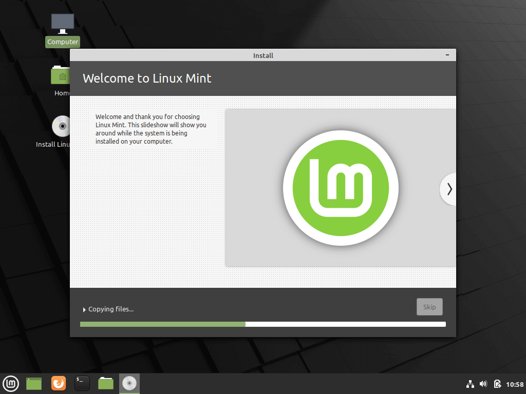Linux Mint Installation Process