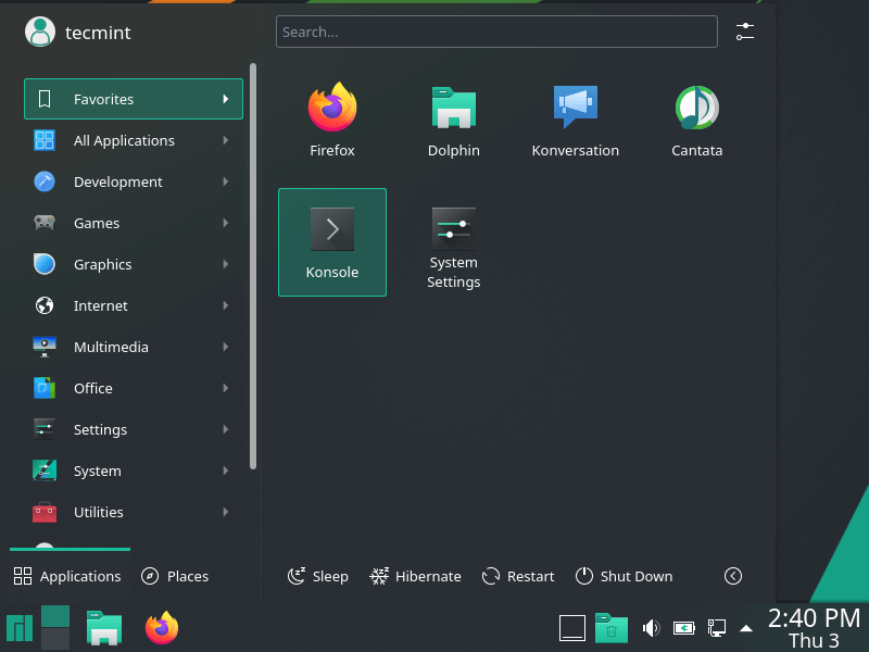 Manjaro Linux Desktop