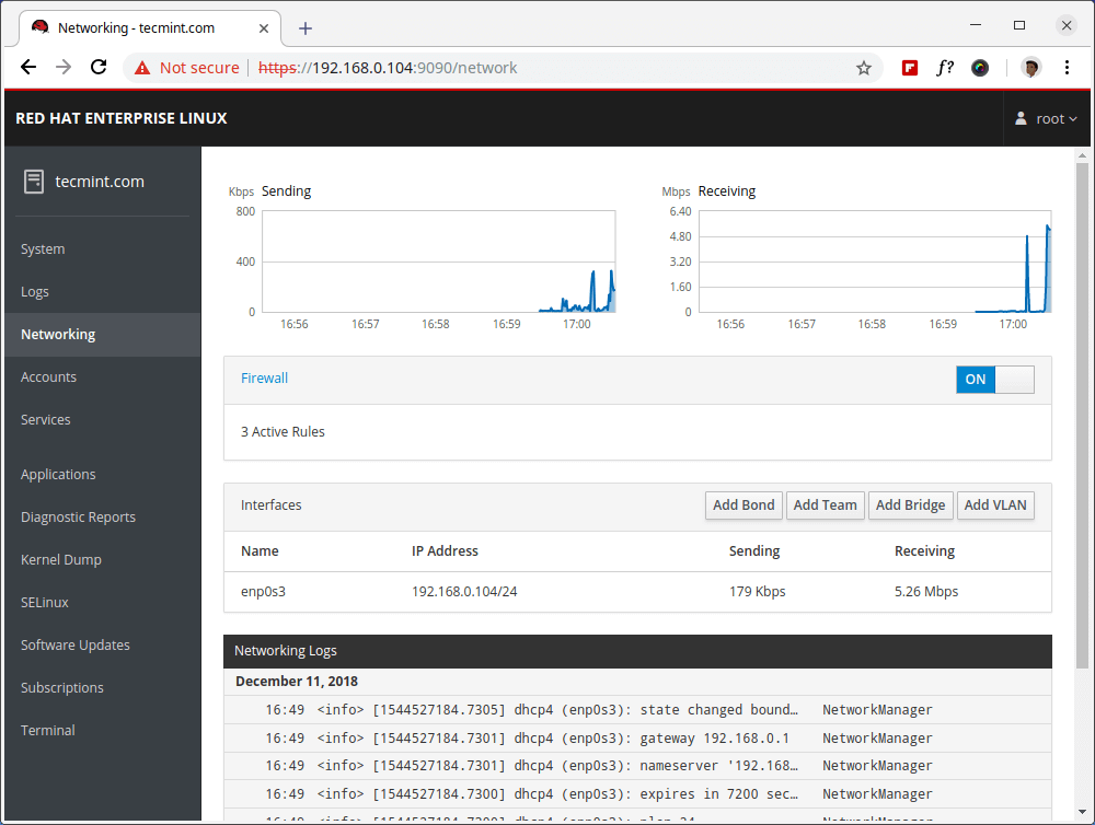 Monitor Network Usage and Traffic