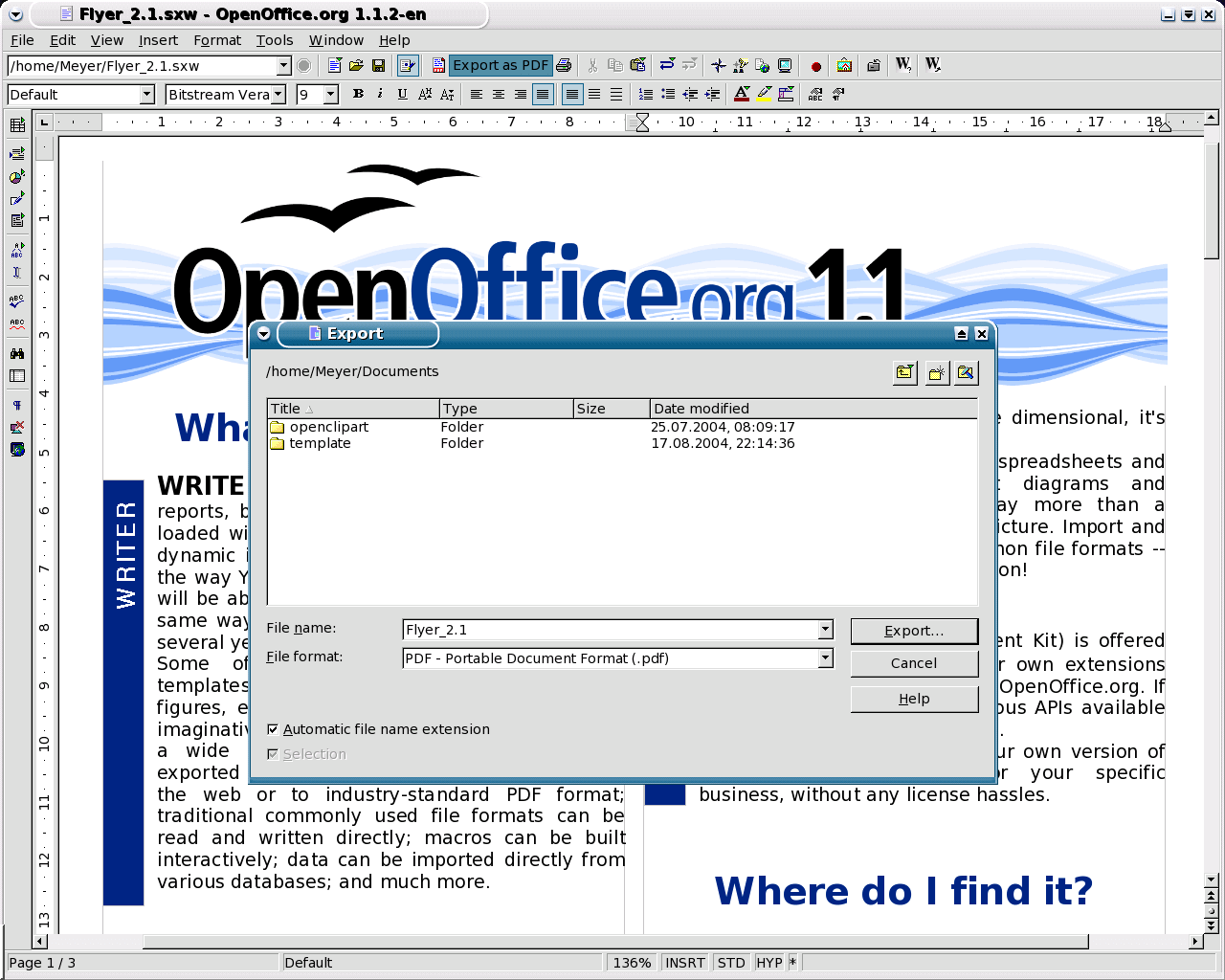 Openoffice for Linux