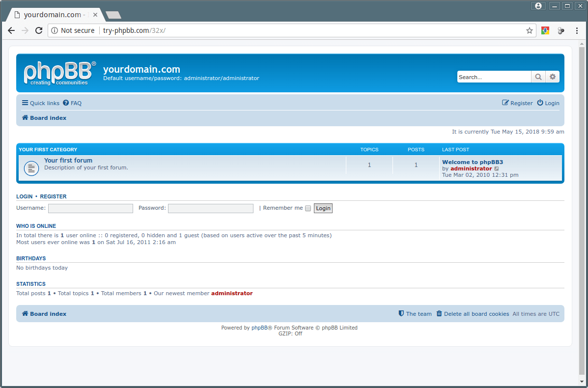 phpBB Bulletin Board Forum