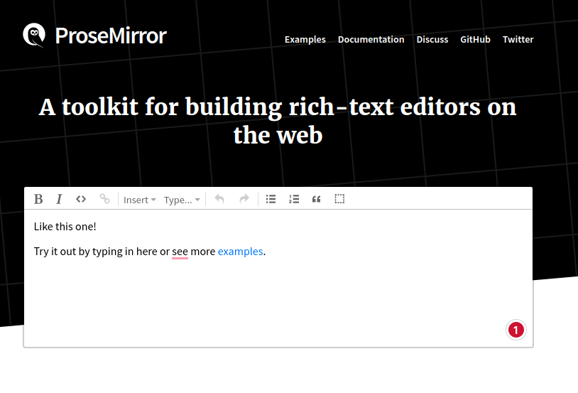ProseMirror Text Editor