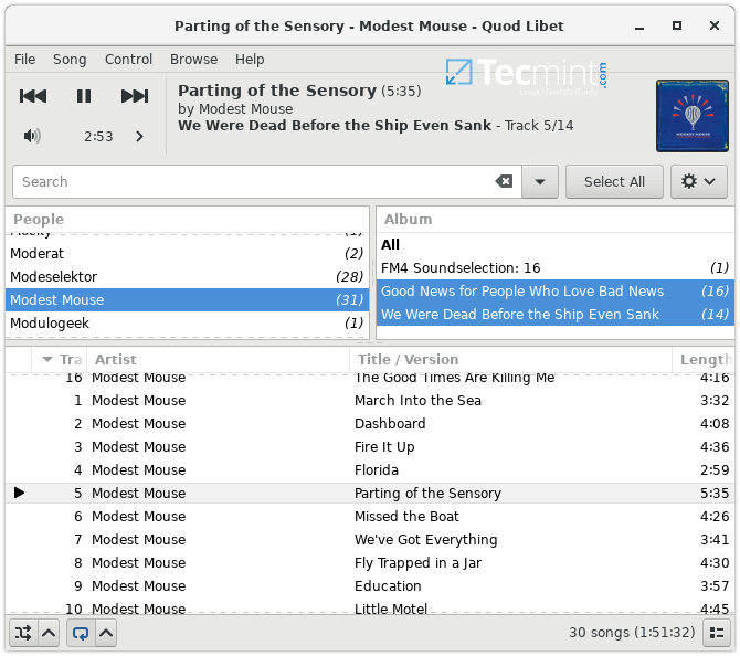 Quod Libet Audio Player