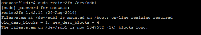 Resize or Extend Partition Size in Linux