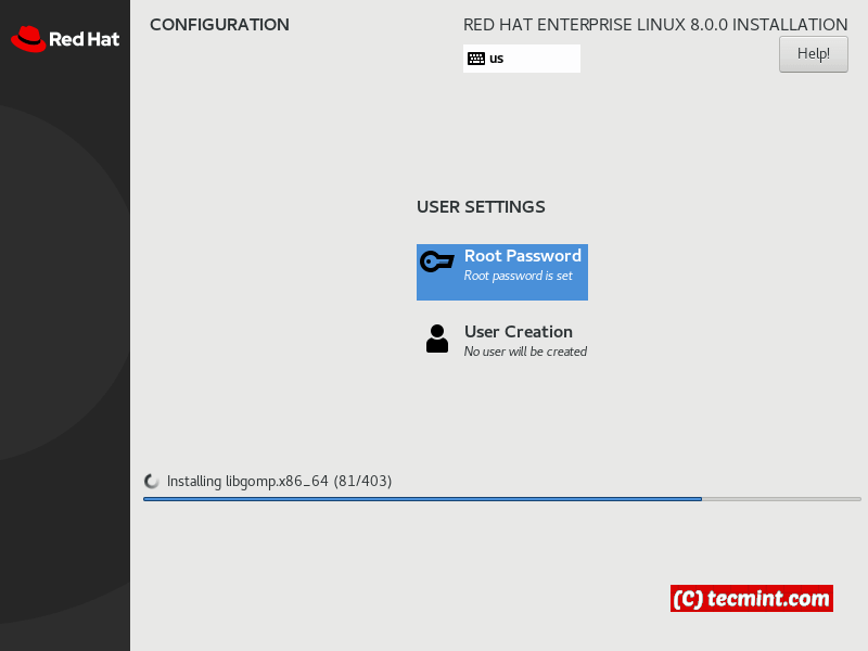 RHEL 8 Installation Process