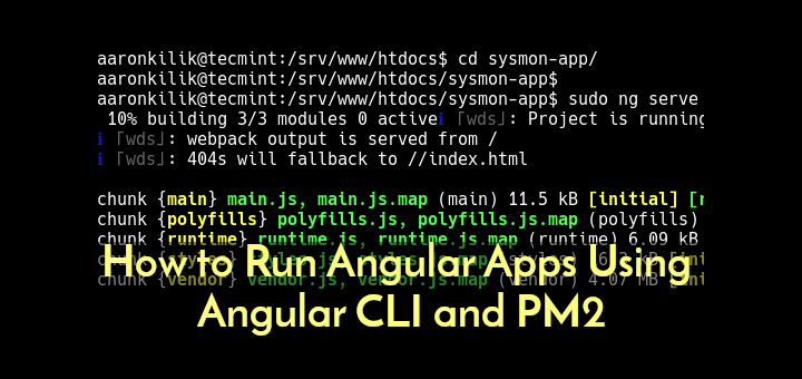 Run Angular Apps Using CLI