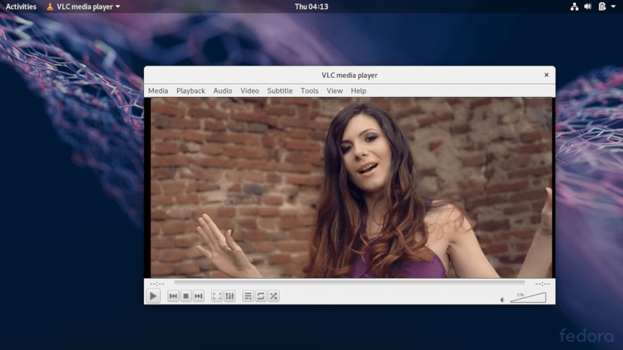 Running VLC on Fedora 30