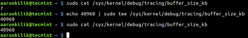 Set Linux Kernel Buffer Size