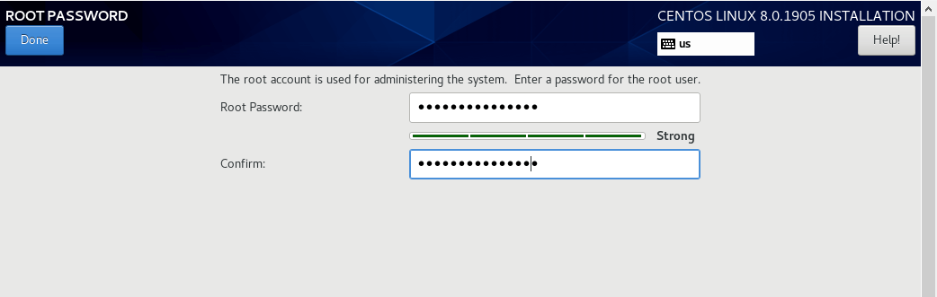 Set Root Password