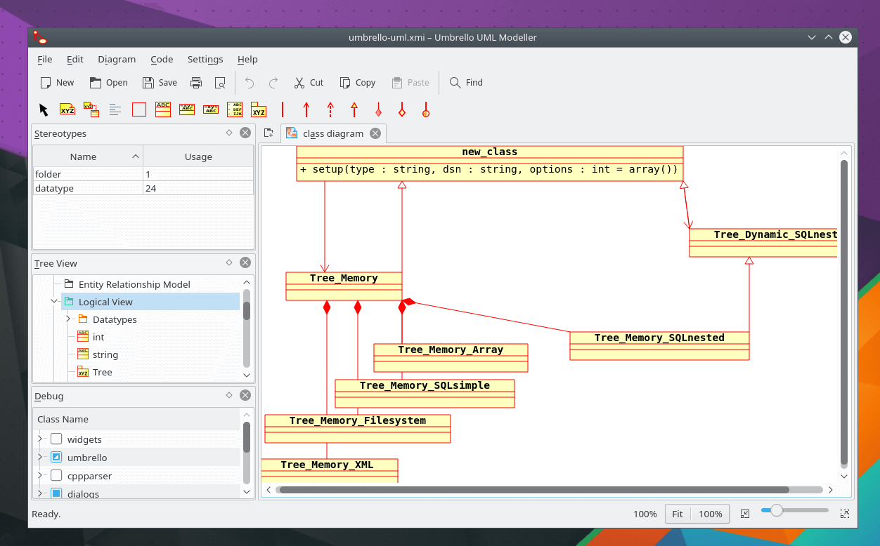 Umbrello UML Modeller